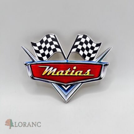 dekor. na tortu/magnetka Cars - vlajky