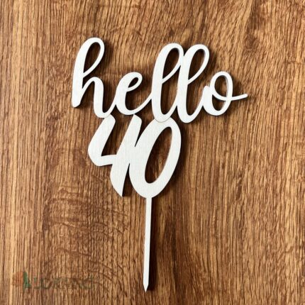 zápich na tortu – hello 40