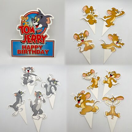 Pap.zápich na tortu Happy Birthday – Tom a Jerry