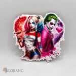dekorácia na tortu/magnetka Harley QUINN + Joker