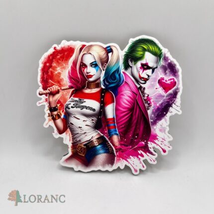 dekorácia na tortu/magnetka Harley QUINN + Joker