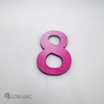 dekoračné číslo 8 /old/ružová/