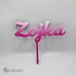 Zápich na tortu s menom Zojka