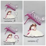 dekorácia na tortu – prijímanie – Set dievčatko /3 varianty