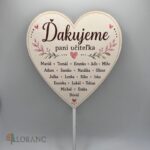 zápich na tortu alebo do kytice - srdiečko/ Rozlúčka so škôlkou/školou – Obrázok 5