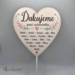 zápich na tortu alebo do kytice - srdiečko/ Rozlúčka so škôlkou/školou – Obrázok 3