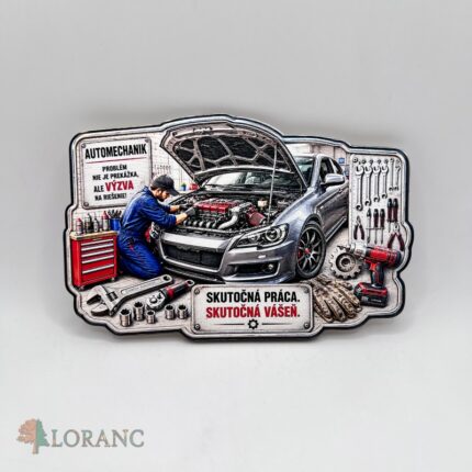 Dekorácia na tortu/magnetka – Automechanik 03