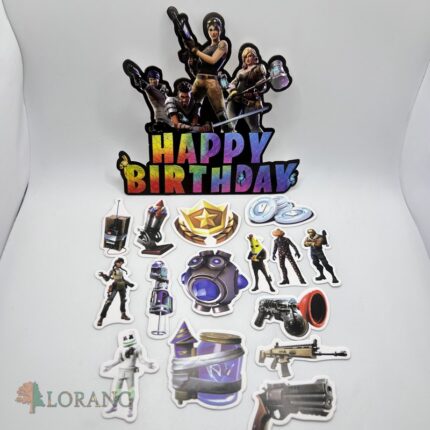 pap.zápich na tortu Happy Birthday Fortnite 03