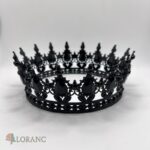 Dekorácia na tortu – Princeznovská korunka /čierna/ – Obrázok 2