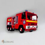 dekorácia na tortu/magnetka – Požiarnicke auto 03