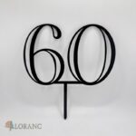 pl.zápich na tortu – číslo 60 /čierna-vibes/