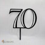 pl.zápich na tortu – číslo 70 /čierna-vibes/