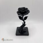 dekorácia na tortu - Gotická ruža 3D na stojane