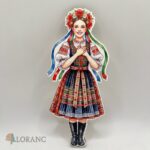 dekorácia na tortu/magnetka – folkloristka/tanečnica