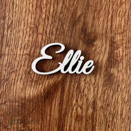 Drevený výrez meno Ellie