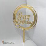 pl.zápich na tortu – Happy Birthday /Zlatá 25/