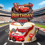 Pap. zápich na tortu/Happy Birthday – Cars 04