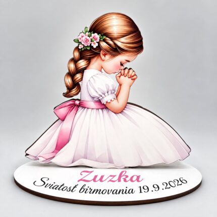 Personalizovaný stojanček – Sviatosť birmovania dievčatko