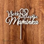 Všetko najlepšie Maminka 75 + srdiečko
