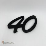 Dekoračné číslo 40 /new/čierna/
