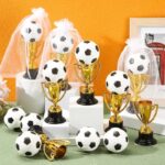 Dekorácia na tortu – Trofej/Pohár + futbalová lopta – Obrázok 2