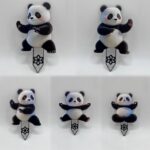 Akrylový zápich na tortu - Panda