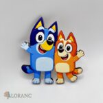 dekorácia na tortu/magnetka – psík Bluey a Bingo 04
