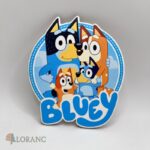 dekorácia na tortu/magnetka – psík Bluey a Bingo 05
