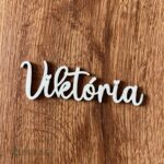 Drevený výrez meno Viktória 03